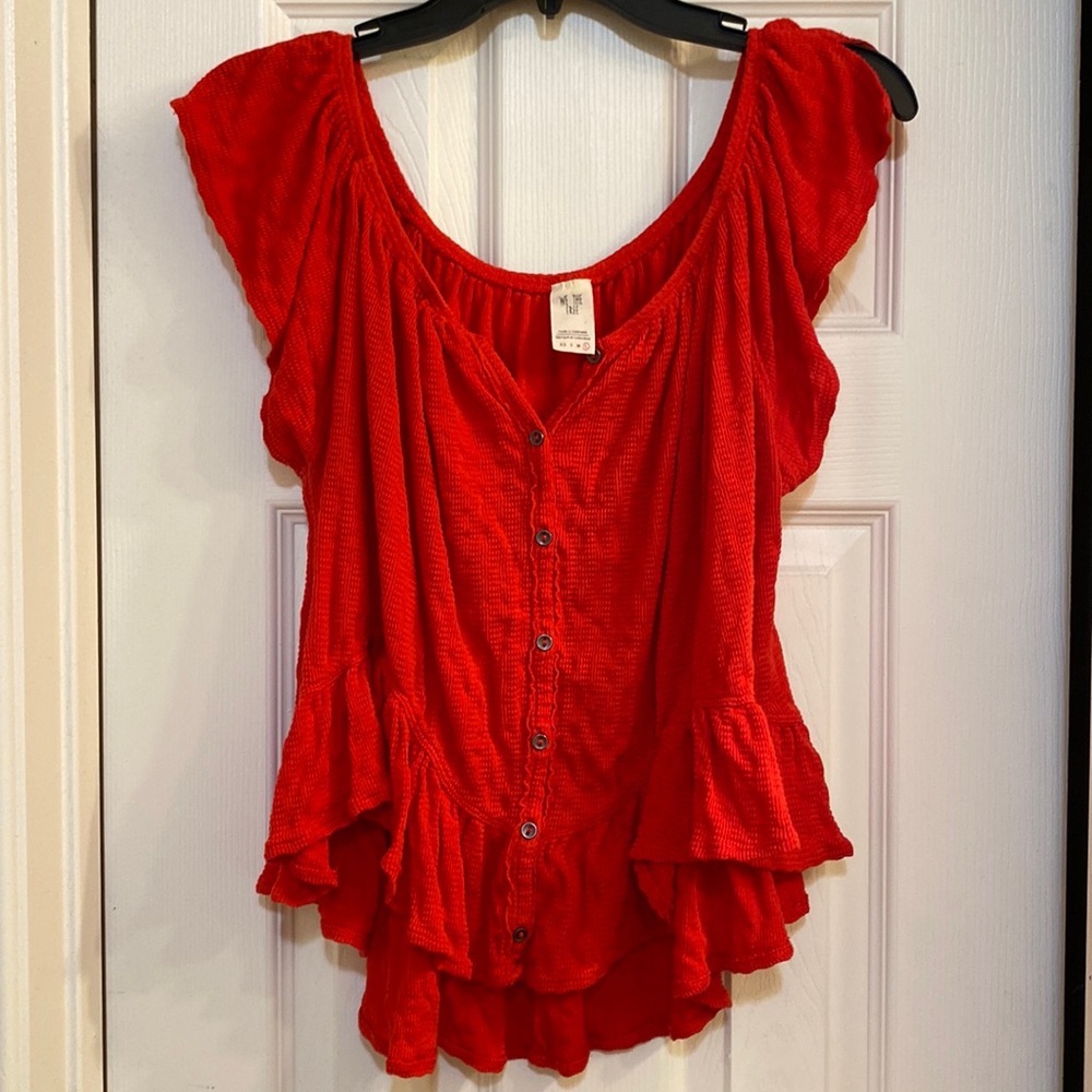 Red blouse